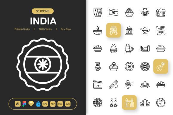 India Icons: A Versatile Collection for Modern Design Projects