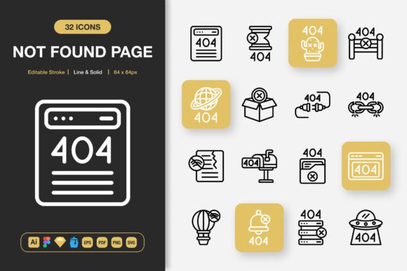 Not Found Page Icons for Clearer User Communication