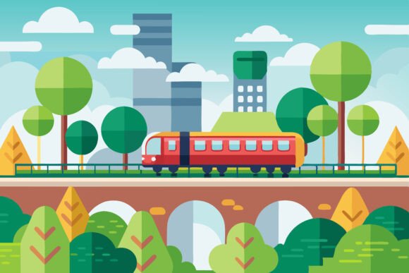 Railway Train Vector Art: AI EPS Collections Explained