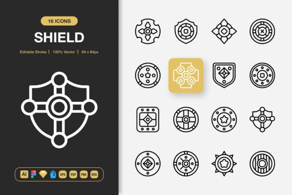 Shield Icons: Versatile Visuals for Any Project