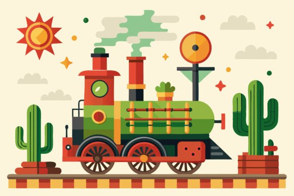 Understanding the Green Train Cute Illustration Set and Its Place in Modern Design Workflows