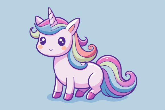 What Makes a Cute Cartoon Rainbow Unicorn Illustration Stand Out