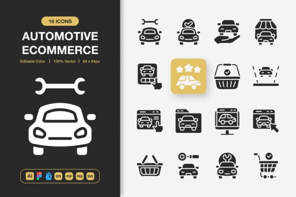 Why Automotive E-commerce Solid Icons Are Shaping the Next Wave of Visual Communication